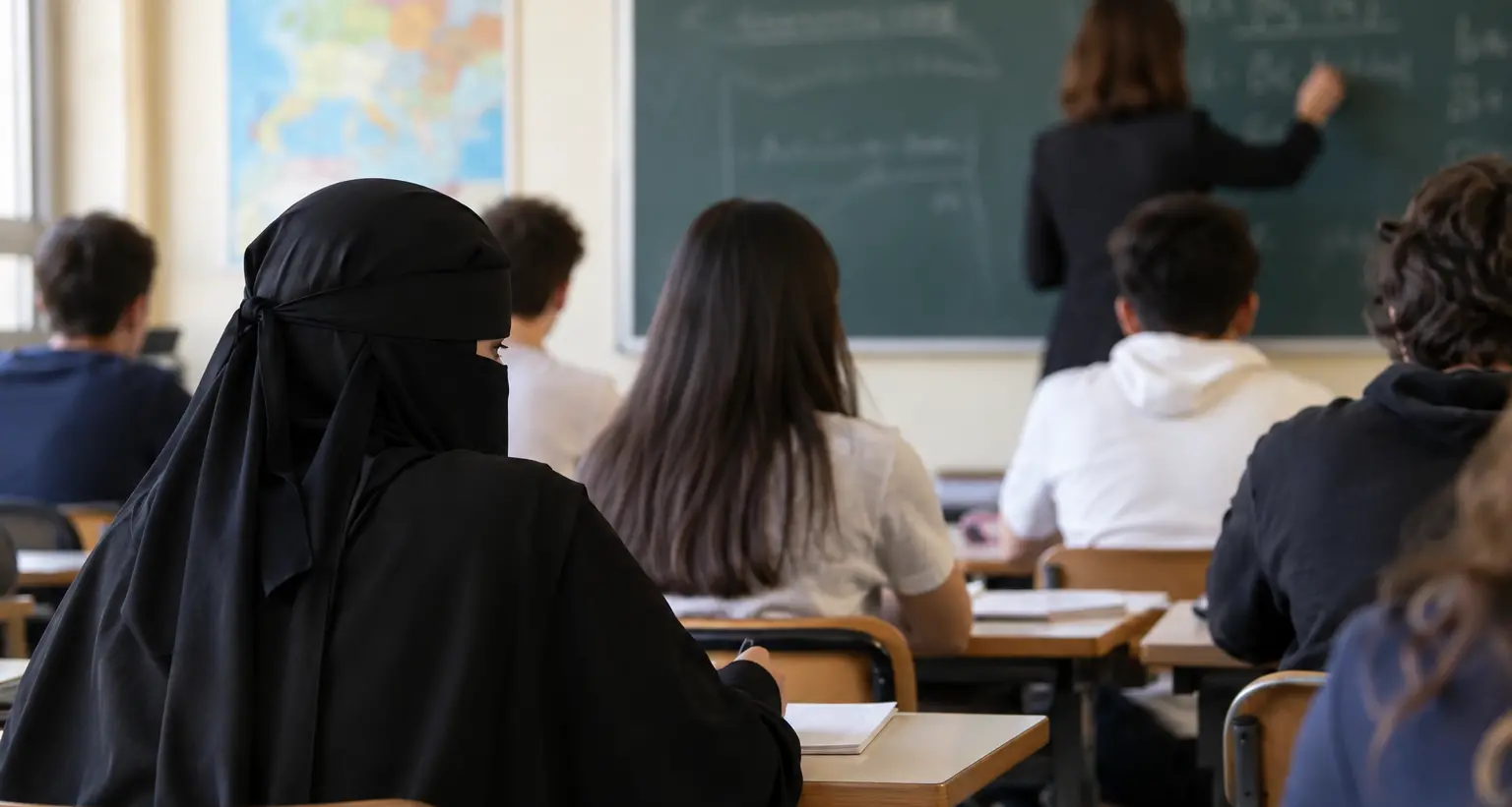 Scuola, la bozza del decreto: fino a 1.000 euro di multa per chi indossa il burqa\n