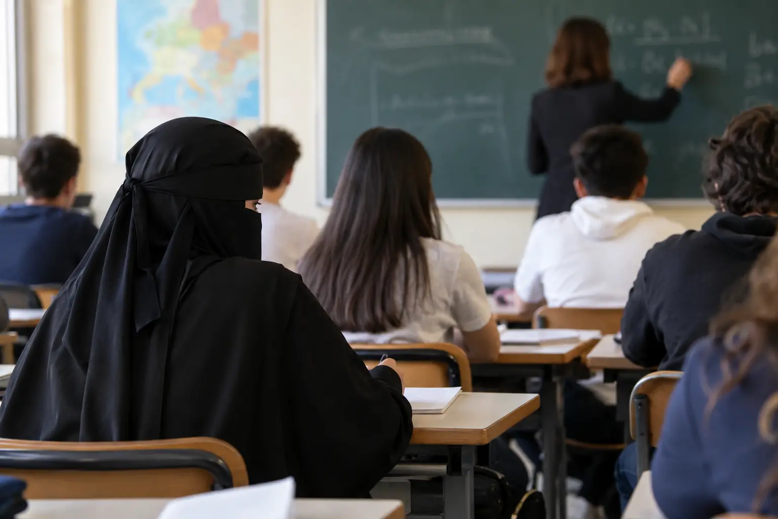 Scuola, la bozza del decreto: fino a 1.000 euro di multa per chi indossa il burqa\n