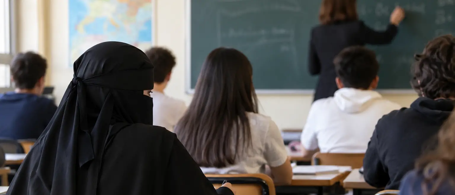 Scuola, la bozza del decreto: fino a 1.000 euro di multa per chi indossa il burqa\n