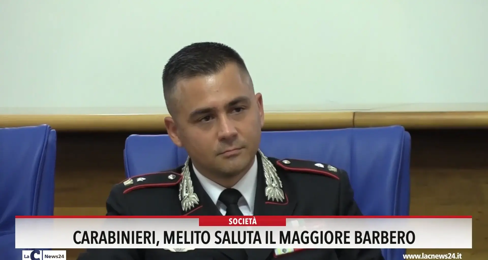 Carabinieri, Melito saluta il maggiore Barbero