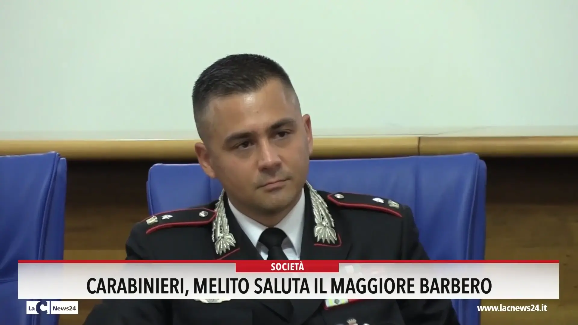 Carabinieri, Melito saluta il maggiore Barbero