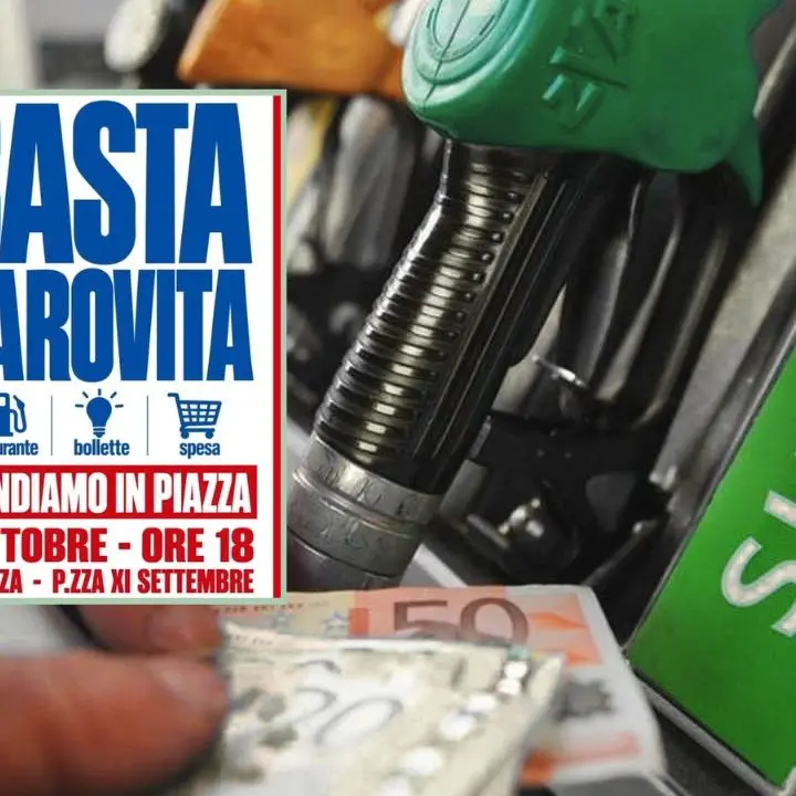 Carburante, bollette, carrello della spesa: il comitato La base scende in piazza a Cosenza\n