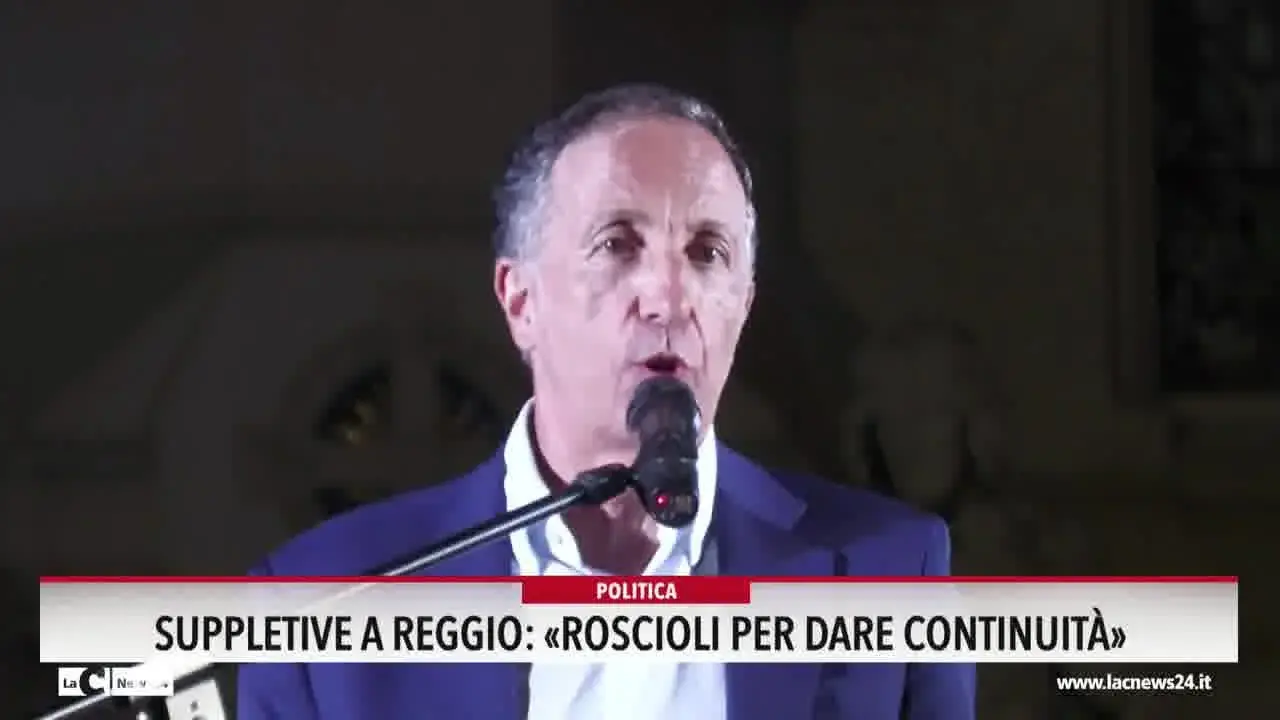 Suppletive a Reggio: «Roscioli per dare continuità»