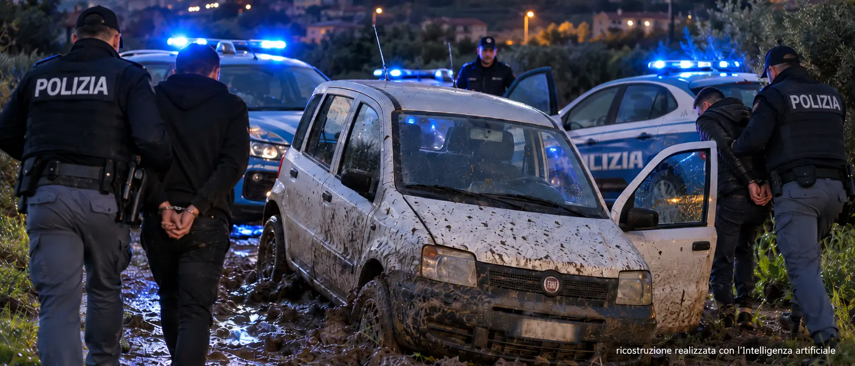 Auto rubata a Pizzo, inseguimento ad alta velocità tra le strade di Sant’Onofrio: due fermati dopo una corsa folle\n