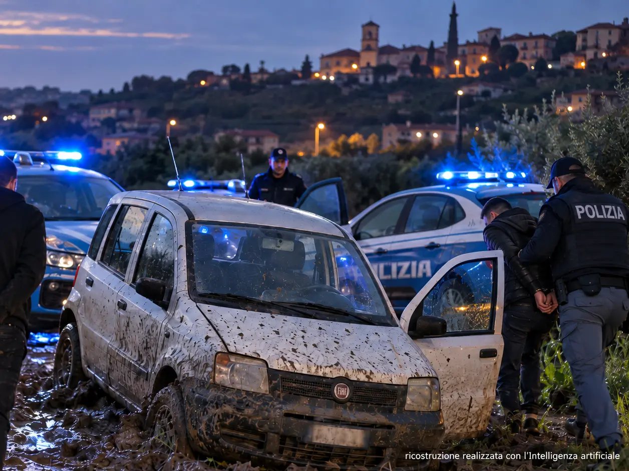 Auto rubata a Pizzo, inseguimento ad alta velocità tra le strade di Sant’Onofrio: due fermati dopo una corsa folle