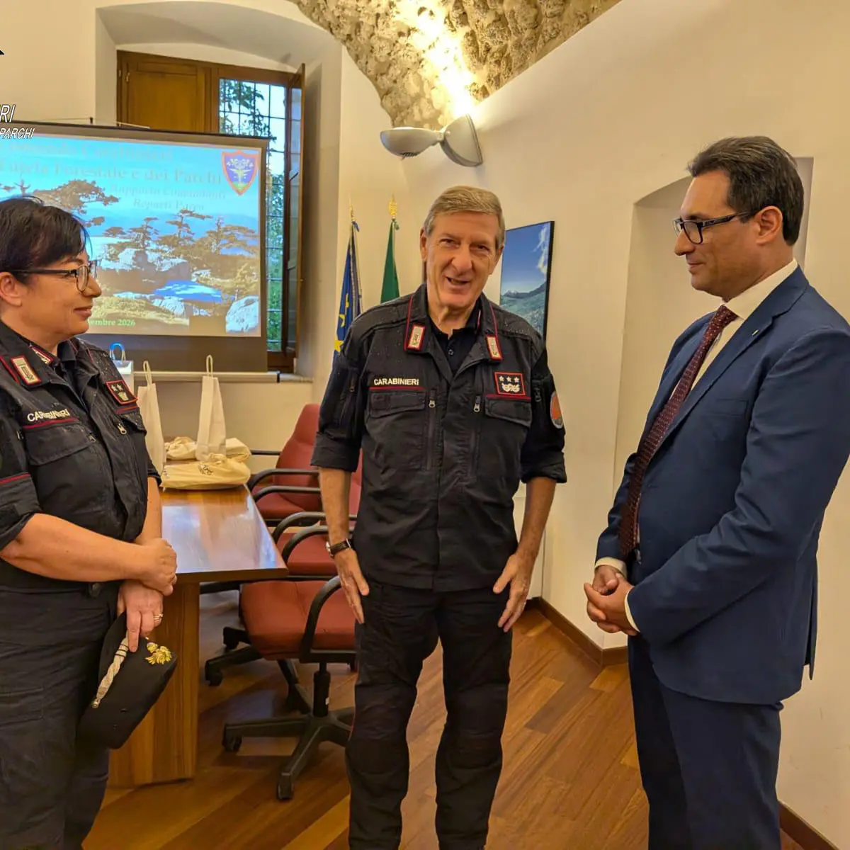 Carabinieri Forestali, a Rotonda la riunione dei comandanti dei Reparti Parco d’Italia\n