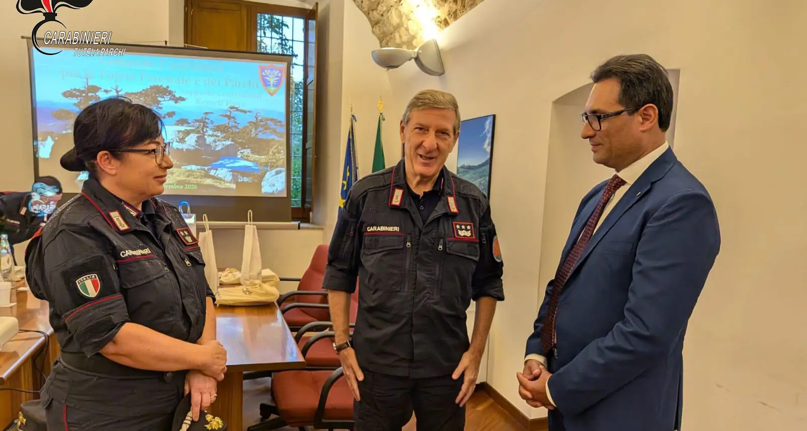 Carabinieri Forestali, a Rotonda la riunione dei comandanti dei Reparti Parco d’Italia\n