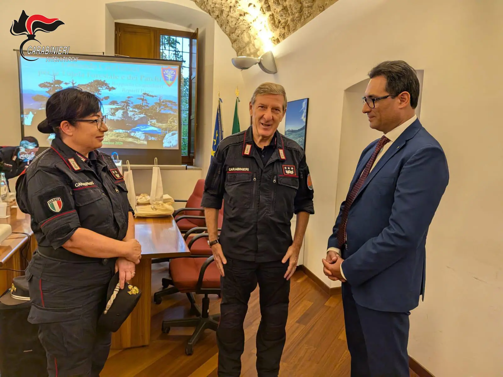 Carabinieri Forestali, a Rotonda la riunione dei comandanti dei Reparti Parco d’Italia\n