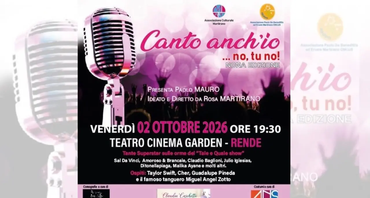 Musiche, trasformazioni e risate per una grande causa: torna “Canto anch’io, no tu no”!\n