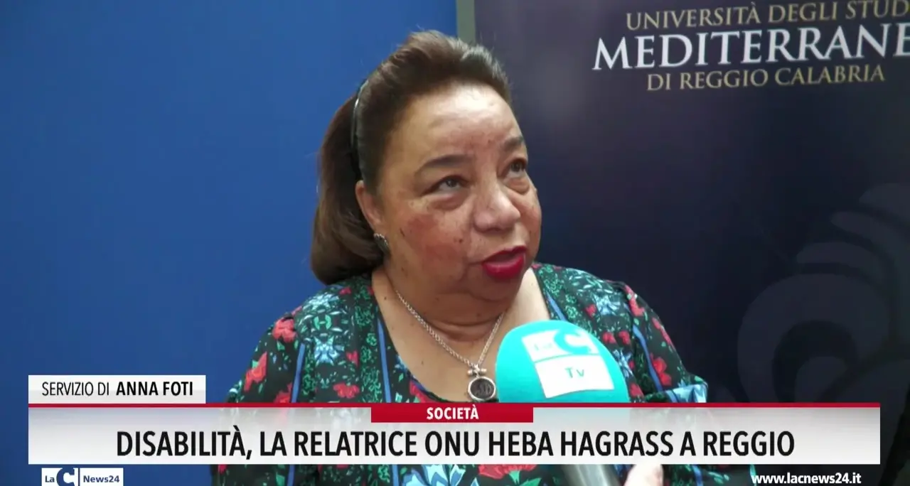 Disabiltà, la relatrice Onu Heba Hagrass a Reggio