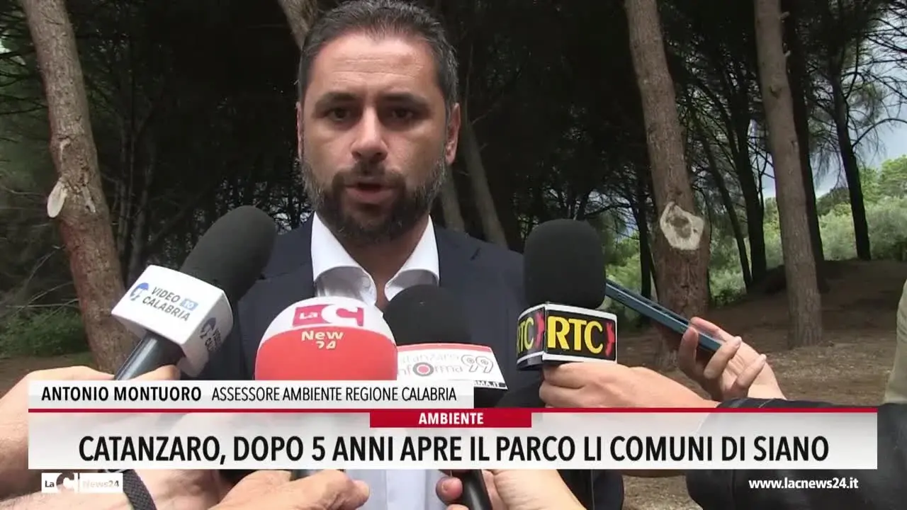 Catanzaro, dopo 5 anni apre il Parco Li comuni di Siano