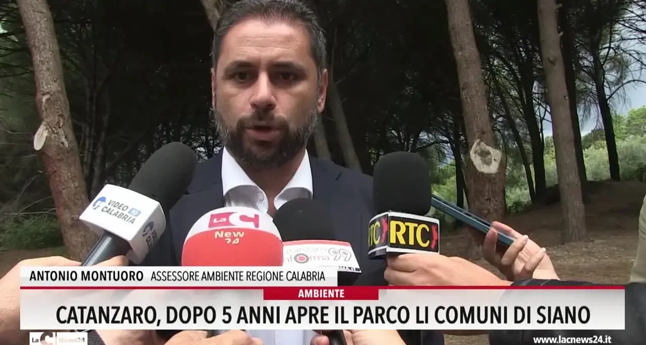 Catanzaro, dopo 5 anni apre il Parco Li comuni di Siano