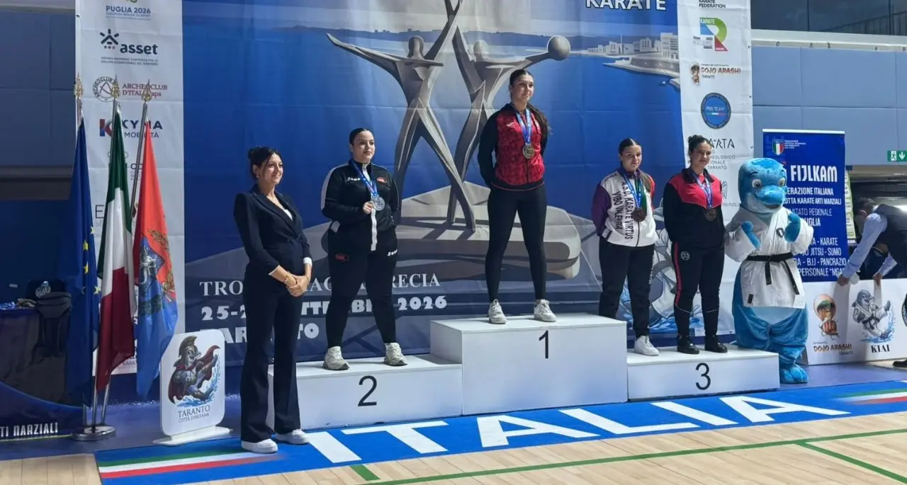 Karate, le atlete della Virtus Vibo Valentia incantano a Taranto: Ilaria Primavera è bronzo nei Juniores\n