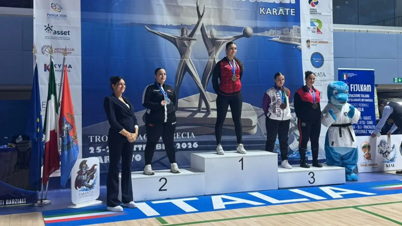 Karate, le atlete della Virtus Vibo Valentia incantano a Taranto: Ilaria Primavera è bronzo nei Juniores\n