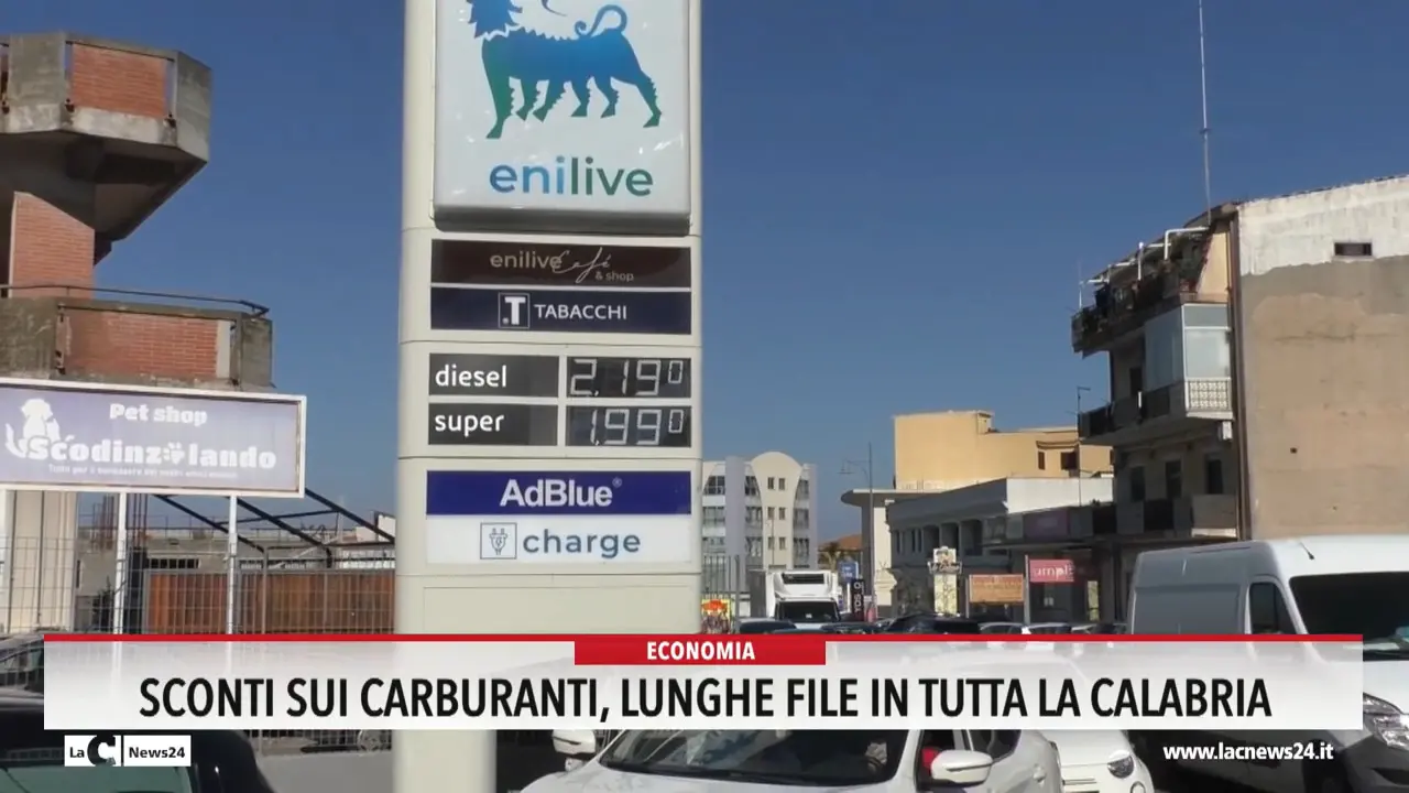 Sconti sui carburanti, lunghe file in tutta la Calabria