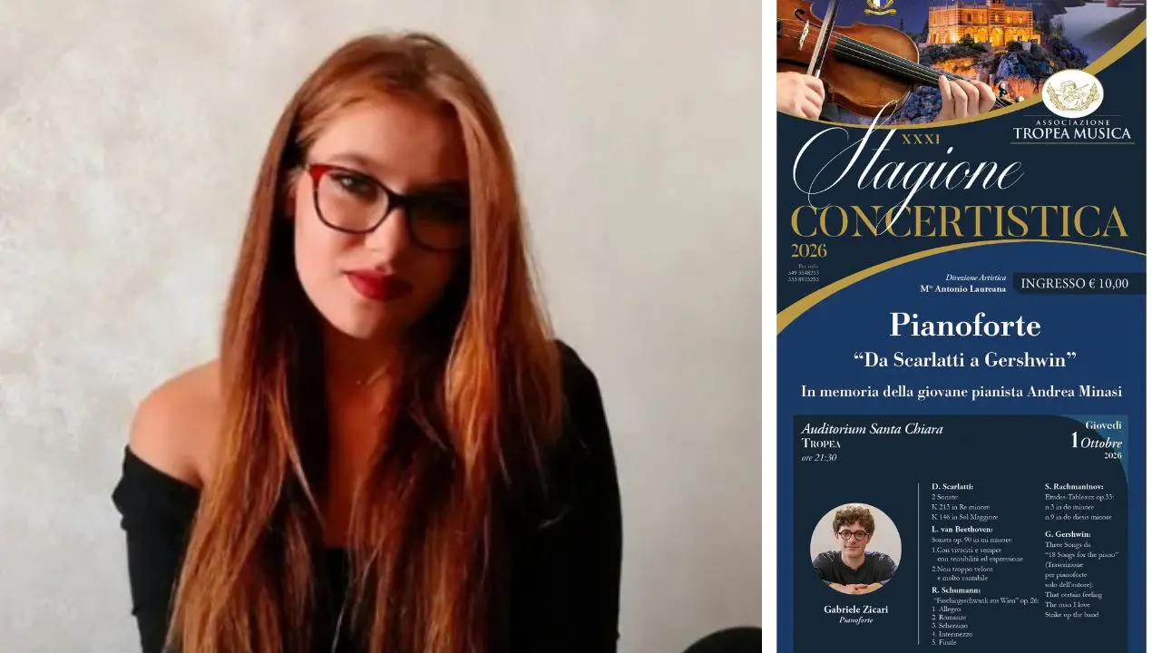 Tropea ricorda Andrea Minasi con un concerto per pianoforte: la musica rende omaggio alla giovane pianista\n