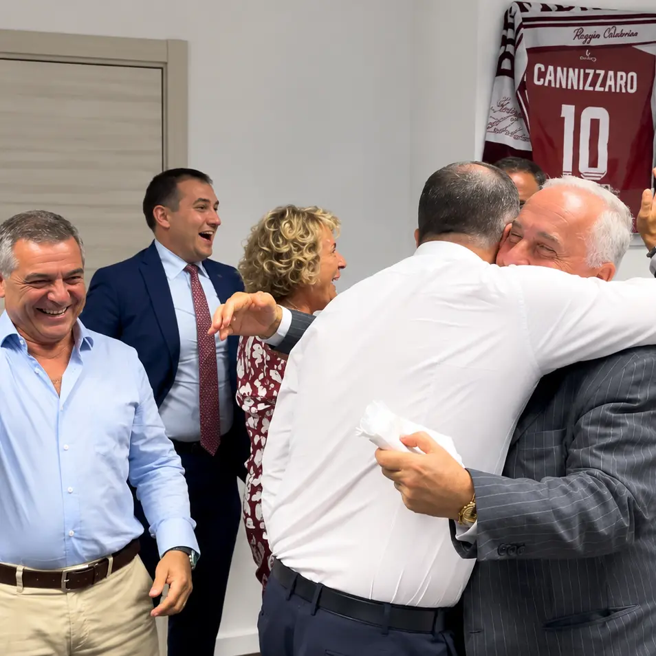 Suppletive a Reggio: «Abbiamo stravinto»,\u00A0la festa di Occhiuto e Cannizzaro con Lotito in prima fila\n