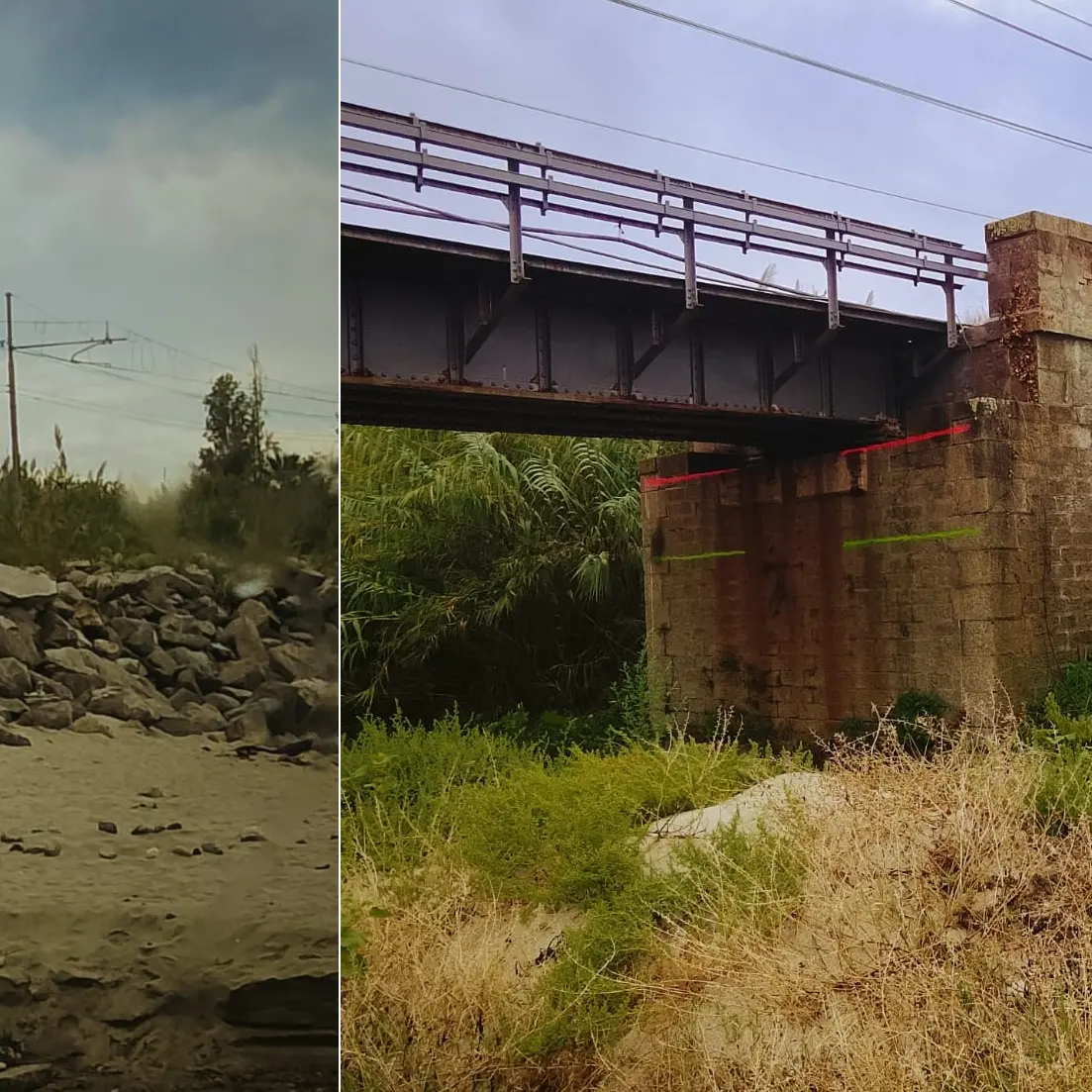 <p>«Qui il mare si sta mangiando la ferrovia»: l’allarme sull’erosione costiera a Punta Scrugli di Briatico</p>
