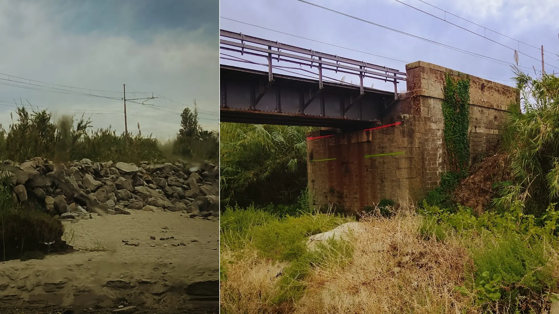<p>La linea ferroviaria nei pressi di Punta Scrugli a Briatico</p>\\n