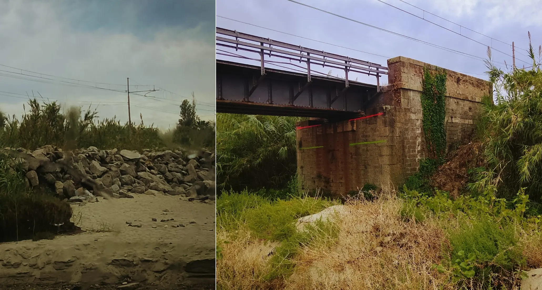 <p>«Qui <span style=\"color:hsl(0, 75%, 60%);\">il mare si sta mangiando la ferrovia</span>»: l’allarme sull’erosione costiera a Punta Scrugli di Briatico</p>