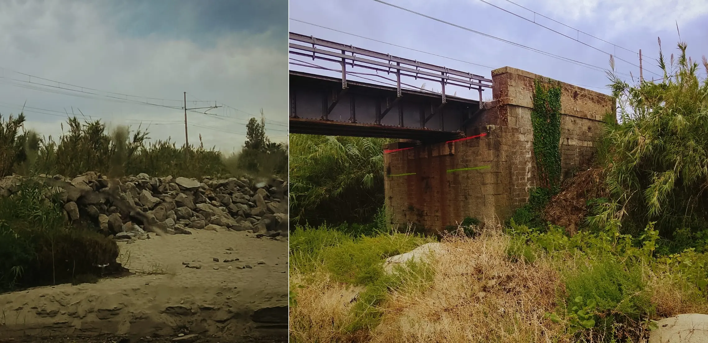 «Qui il\u00A0mare si sta mangiando la ferrovia»: l’allarme\u00A0sull’erosione costiera a Punta Scrugli di Briatico\n