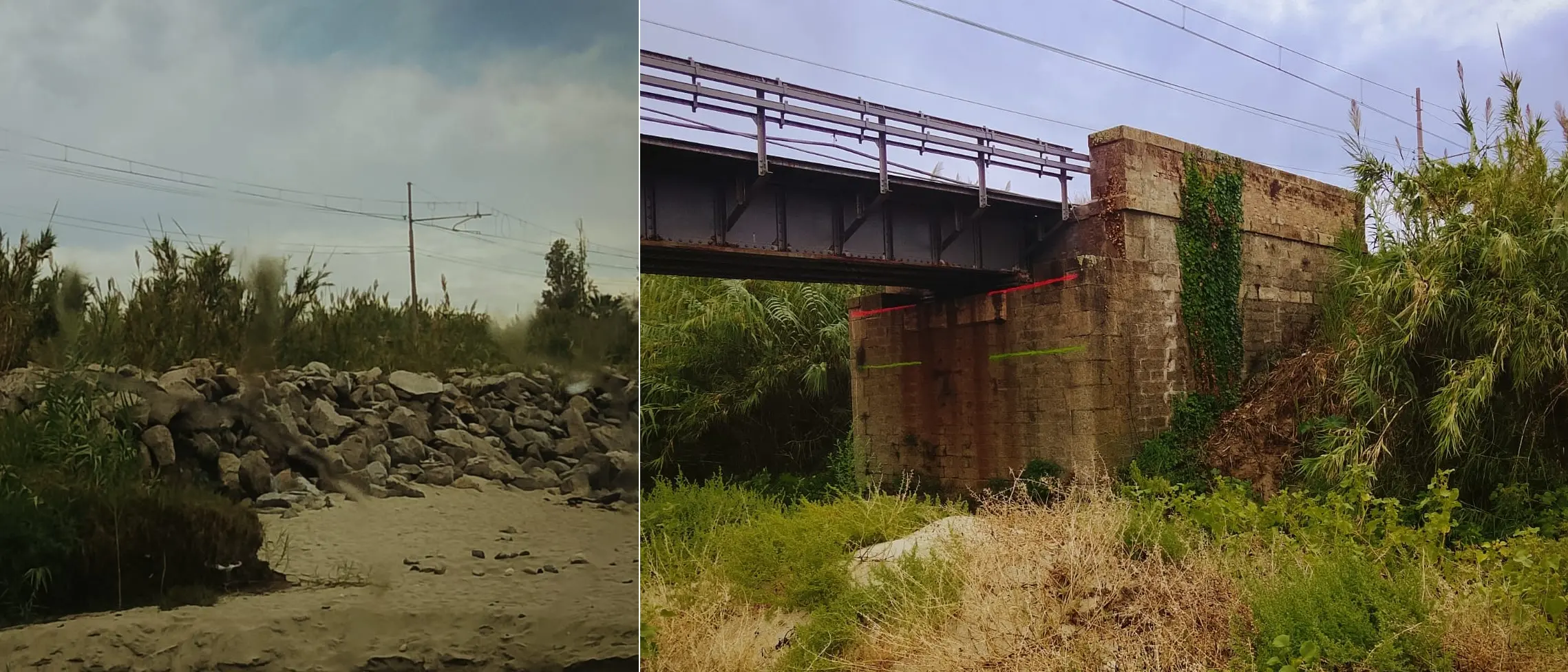 «Qui il\u00A0mare si sta mangiando la ferrovia»: l’allarme\u00A0sull’erosione costiera a Punta Scrugli di Briatico\n