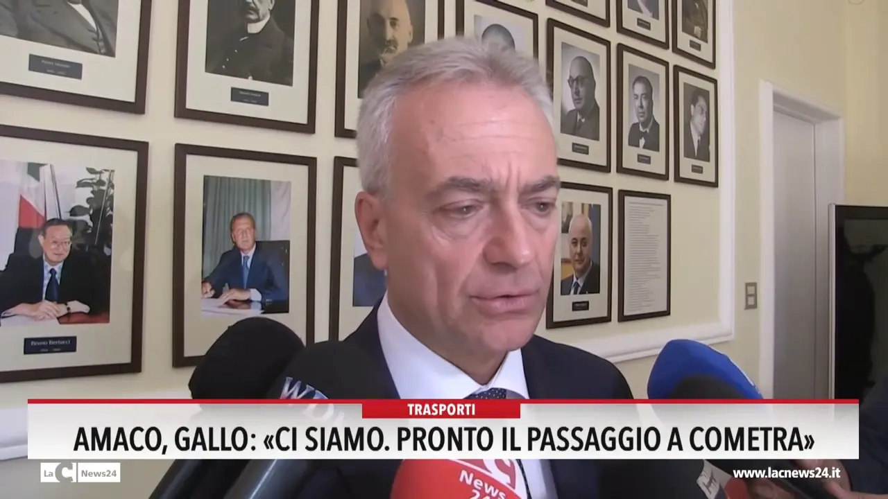 Amaco, Gallo: «Ci siamo. Pronto il passaggio a Cometra»