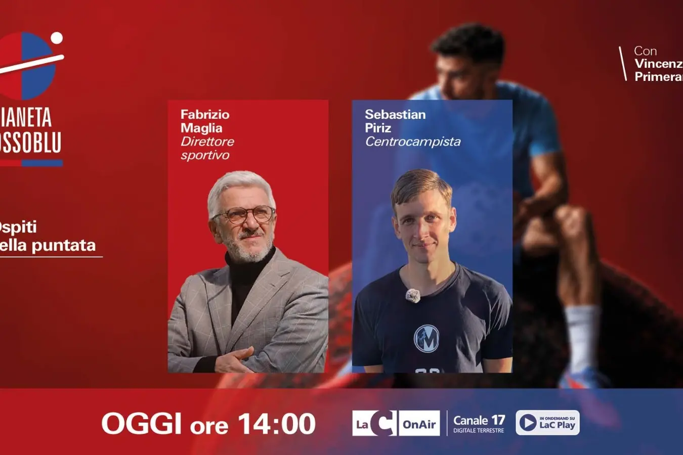 Oggi alle 14 debutta “Pianeta Rossoblù”, il nuovo programma LaC dedicato alla Vibonese\n
