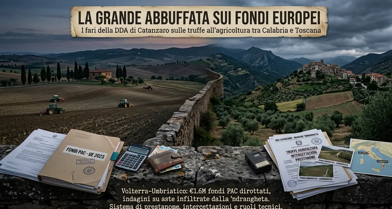 La grande abbuffata sui fondi europei: i fari della Dda di Catanzaro sulle truffe all’agricoltura tra Calabria e Toscana