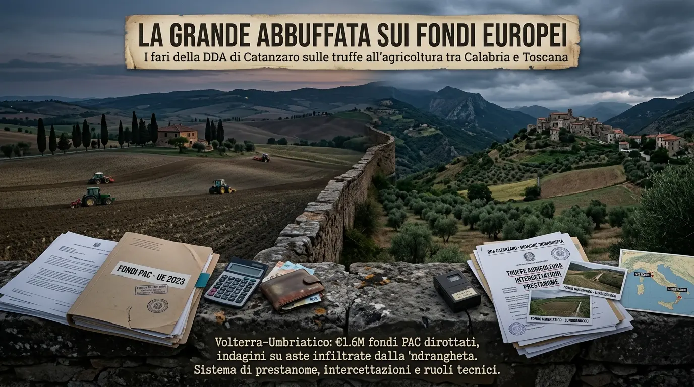La grande abbuffata sui fondi europei: i fari della Dda di Catanzaro sulle truffe all’agricoltura tra Calabria e Toscana