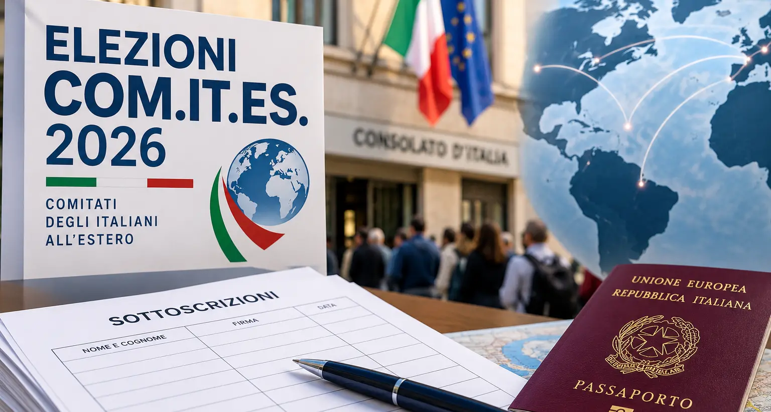 Elezioni COM.IT.ES. 2026, ostacoli alla raccolta delle firme: dagli italiani all’estero richiesta di correttivi\n