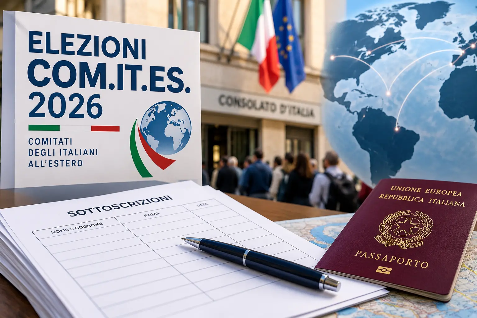 Elezioni COM.IT.ES. 2026, ostacoli alla raccolta delle firme: dagli italiani all’estero richiesta di correttivi\n