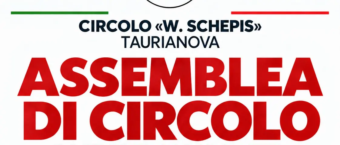 Taurianova, il PD apre il confronto nel circolo: iscritti e simpatizzanti chiamati a discutere idee e proposte per la città\n