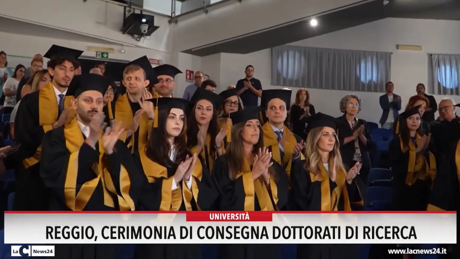 Reggio, cerimonia di consegna dottorati di ricerca