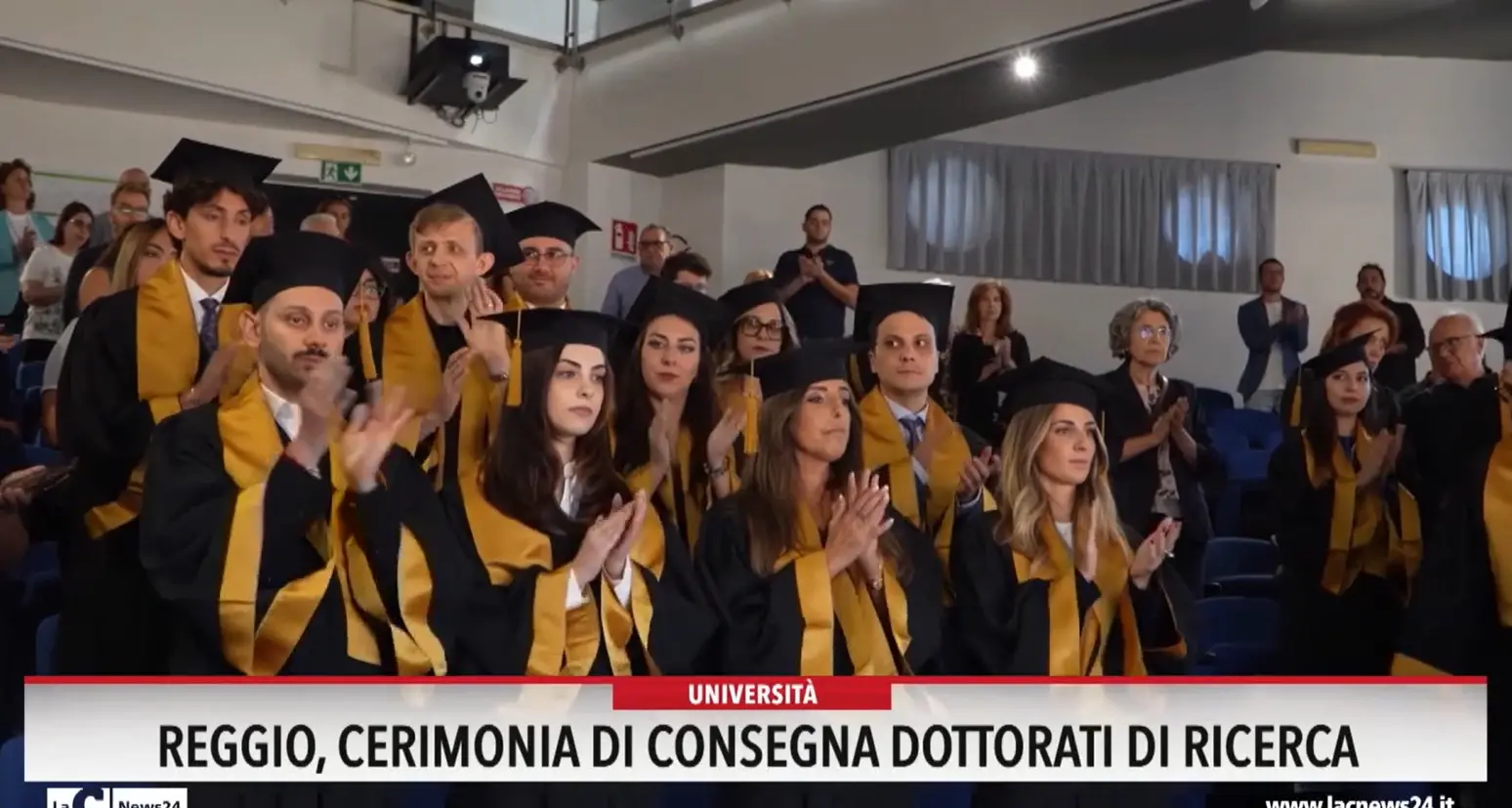 Reggio, cerimonia di consegna dottorati di ricerca