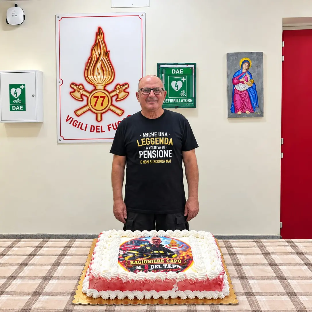 I Vigili del Fuoco di Reggio Calabria salutano Sebastiano Cutrupi\n