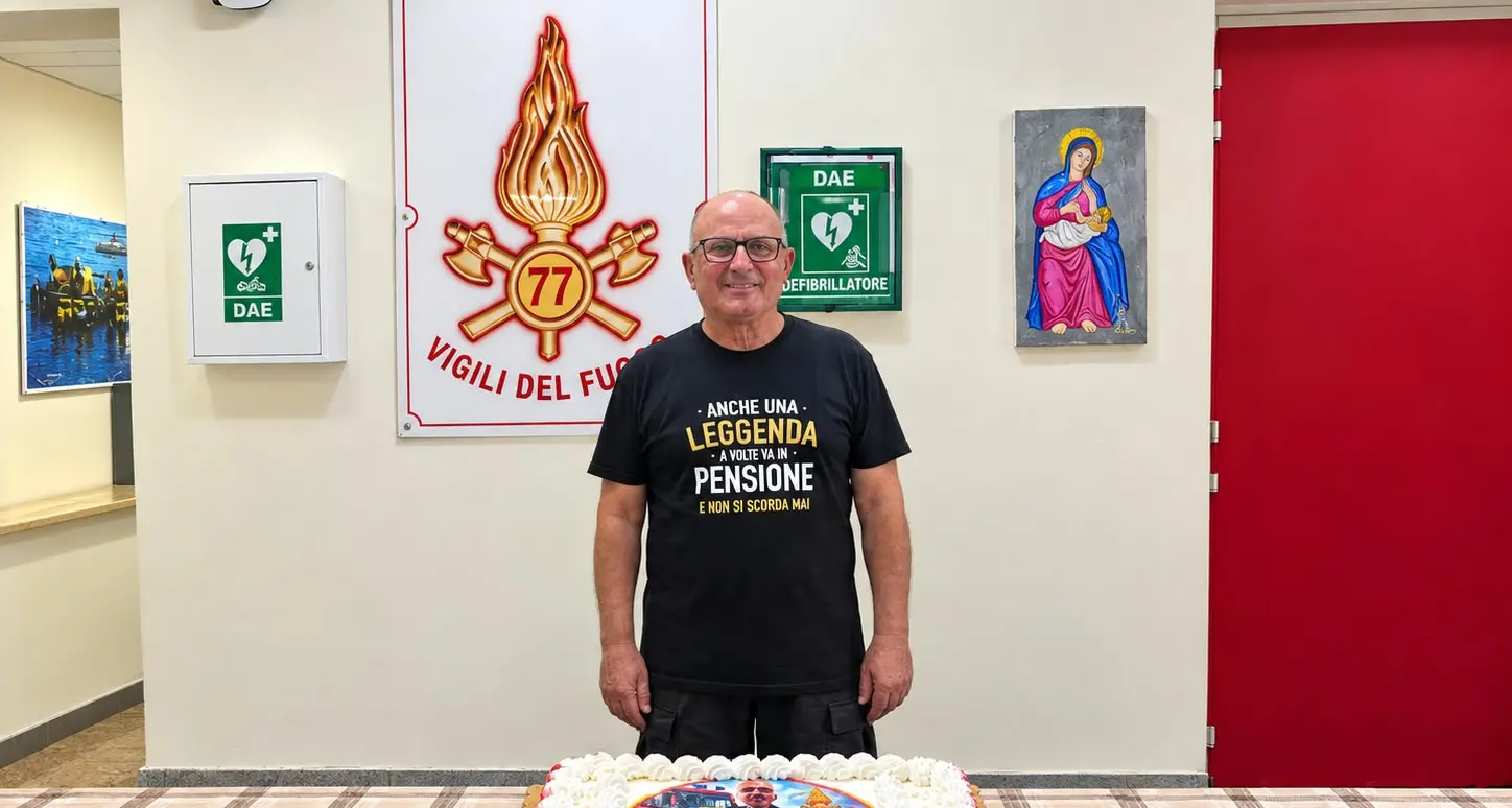 I Vigili del Fuoco di Reggio Calabria salutano Sebastiano Cutrupi\n