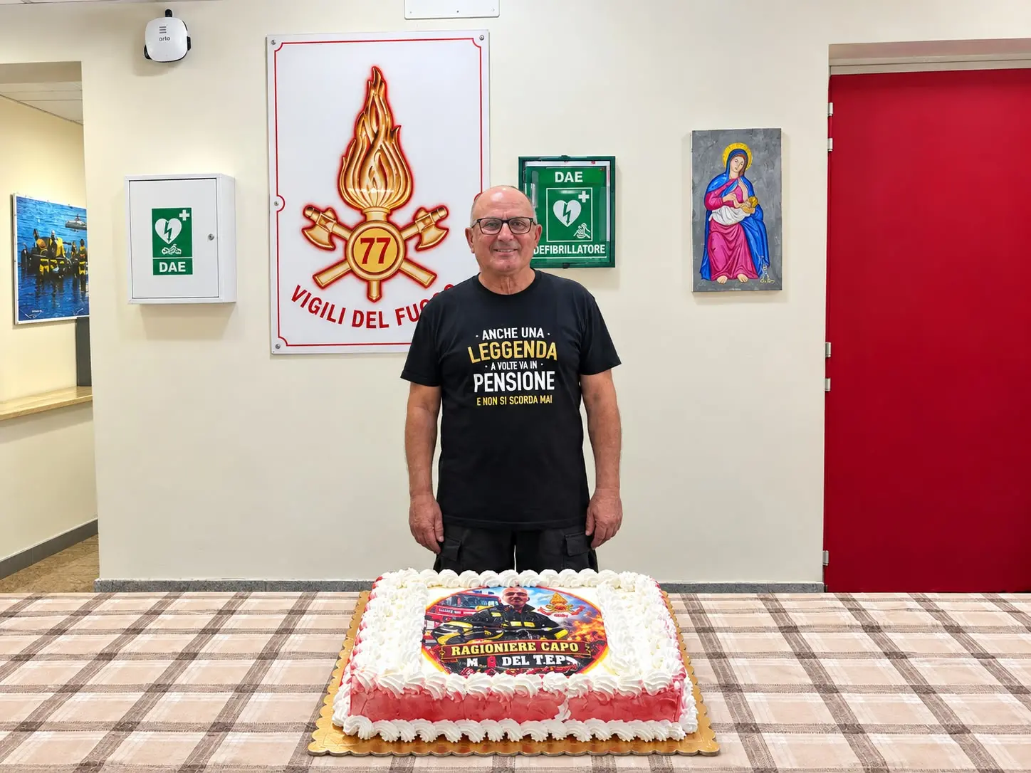 I Vigili del Fuoco di Reggio Calabria salutano Sebastiano Cutrupi\n
