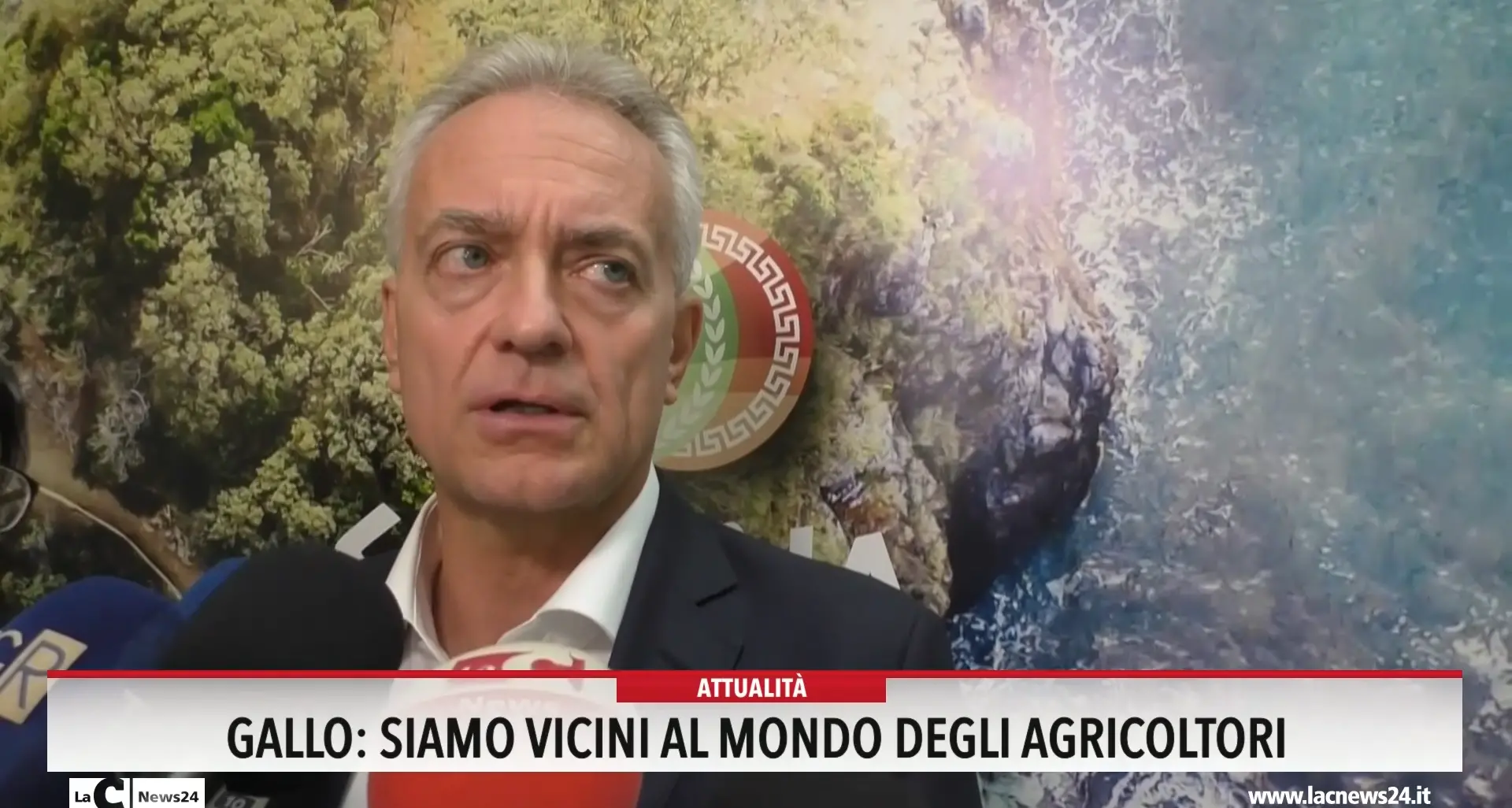 Gallo: «Siamo vicini al mondo degli agricoltori»