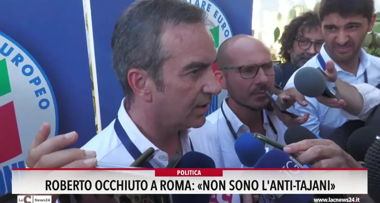Roberto Occhiuto a Roma: «Non sono l'anti-Tajani»