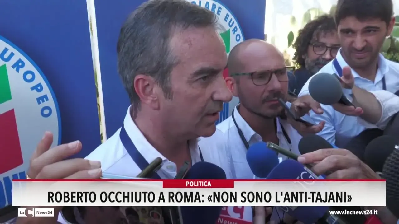 Roberto Occhiuto a Roma: «Non sono l'anti-Tajani»
