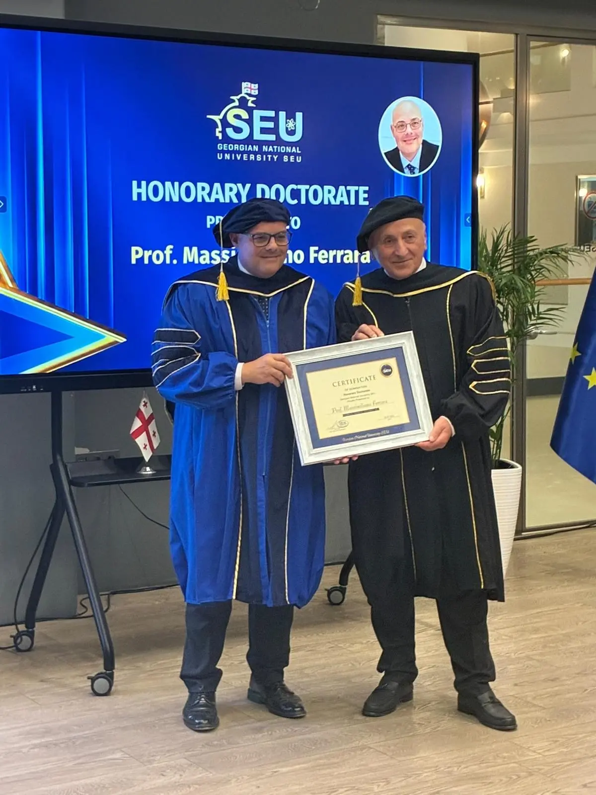 UniRC guarda alla Georgia, prestigioso riconoscimento per Massimiliano Ferrara: dottorato honoris causa e due nuovi accordi internazionali\n