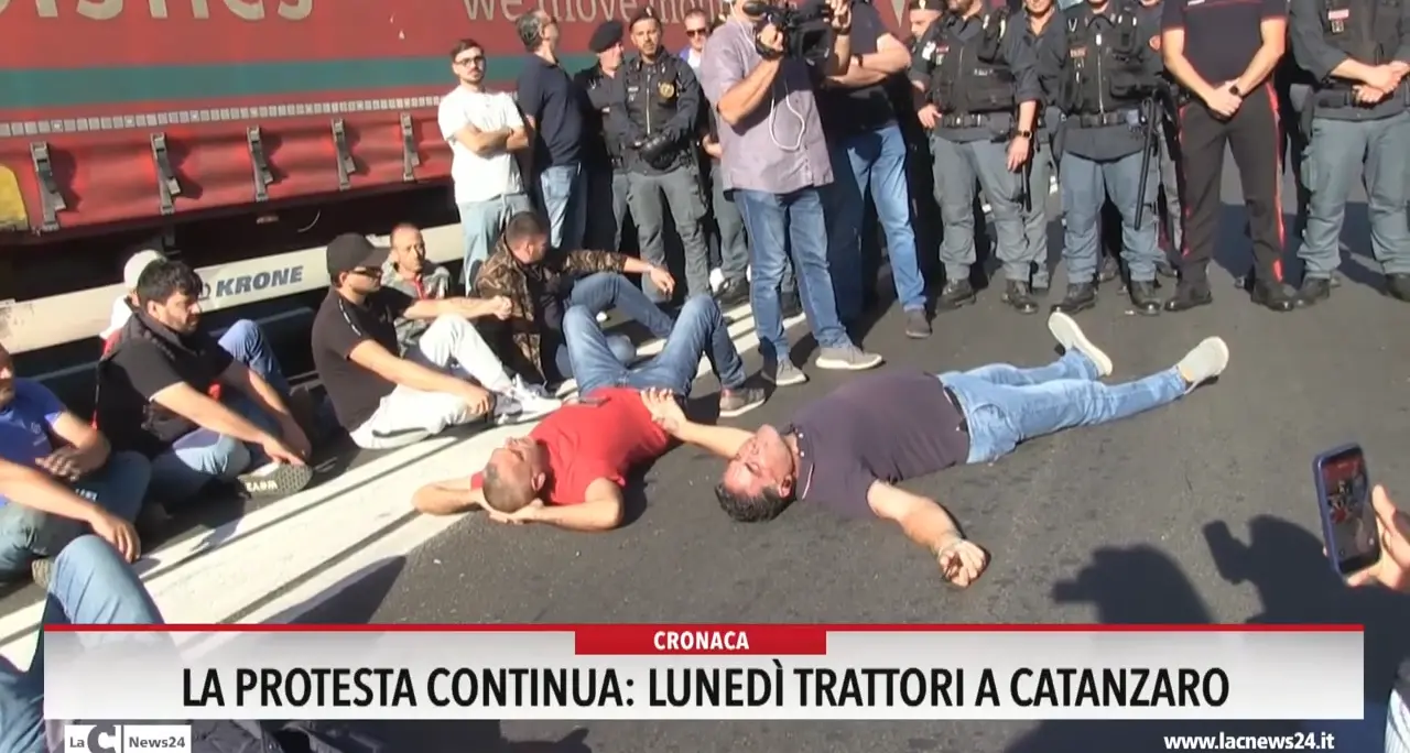 La protesta continua, lunedì trattori a Catanzaro