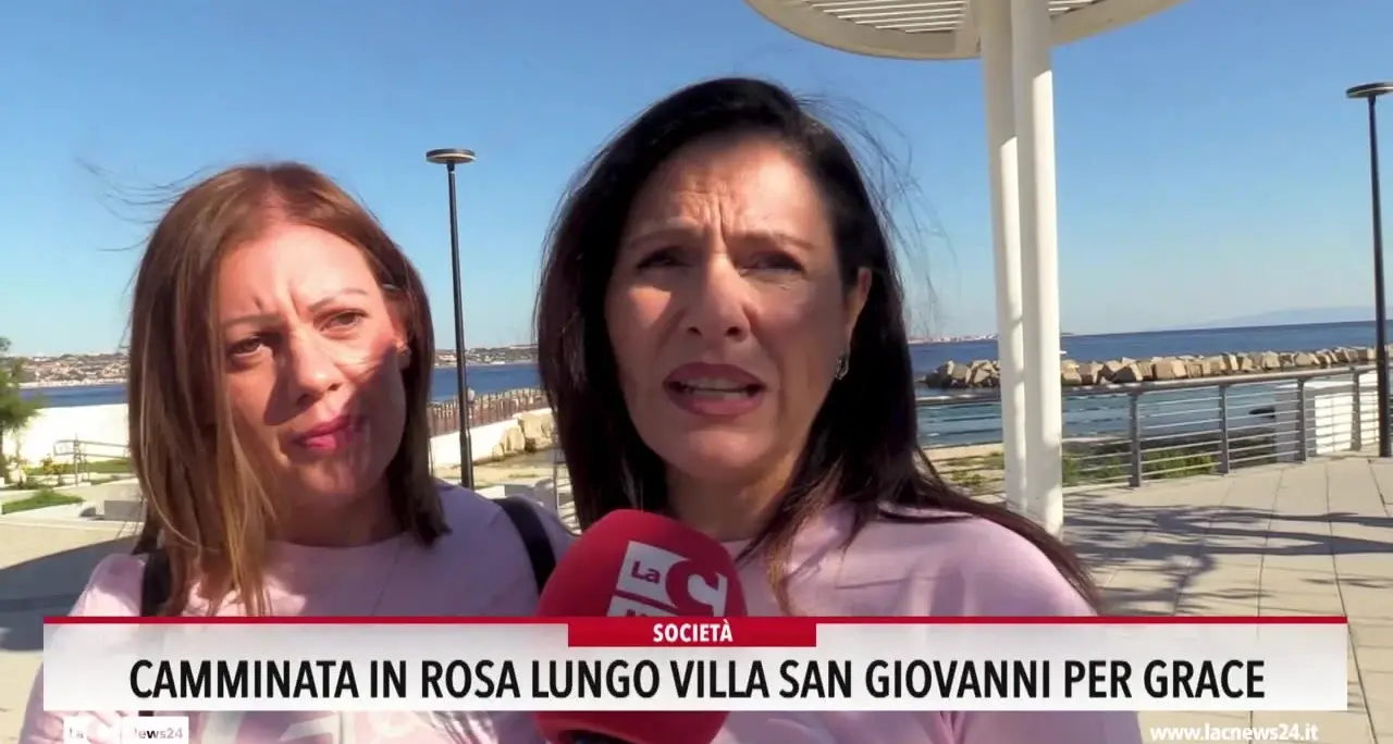 Camminata in rosa lungo Villa San Giovanni per Grace