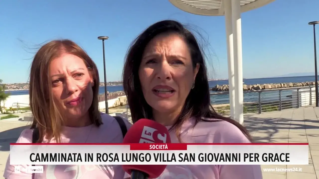 Camminata in rosa lungo Villa San Giovanni per Grace