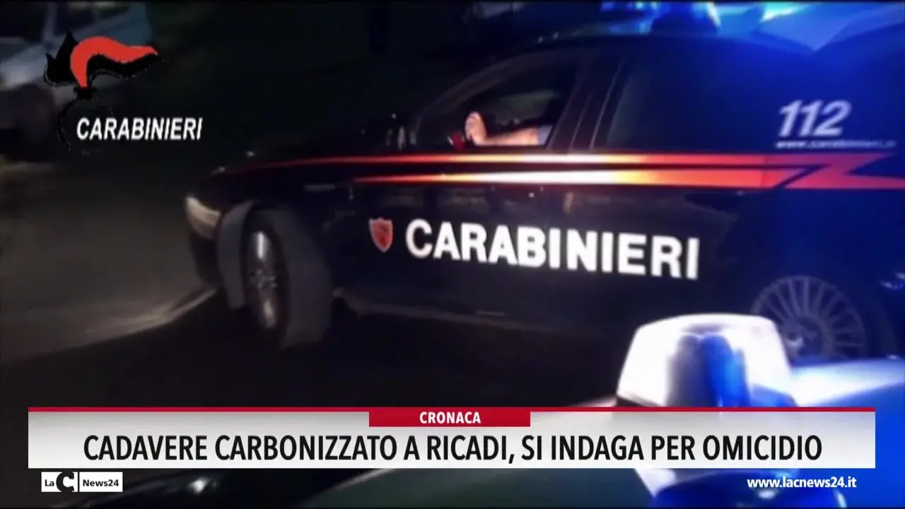 Cadavere carbonizzato a Ricadi, si indaga per omicidio