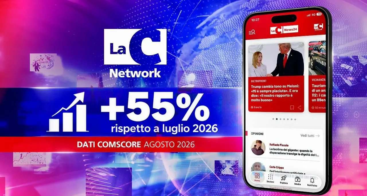 Classifica Prima Comunicazione, il Network LaC cresce ancora: 33° posto tra i media italiani\n