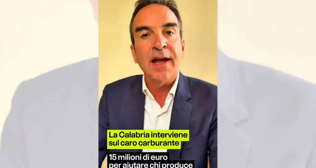 Caro carburanti, Occhiuto annuncia 15 milioni per i calabresi: «Fatto il massimo per aiutare famiglie e imprese»\n