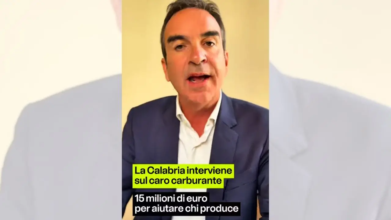 Caro carburanti, Occhiuto annuncia 15 milioni per i calabresi: «Fatto il massimo per aiutare famiglie e imprese»\n