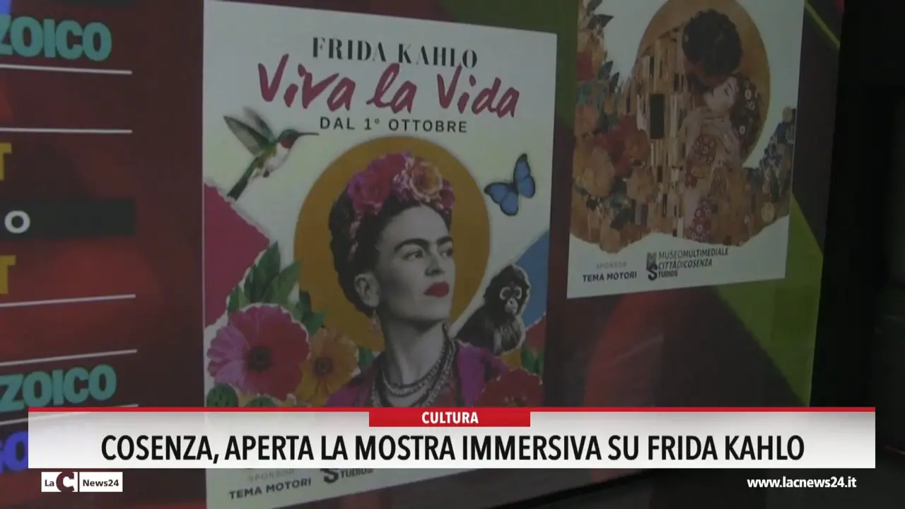 Cosenza, aperta la mostra immersiva su Frida Kahlo